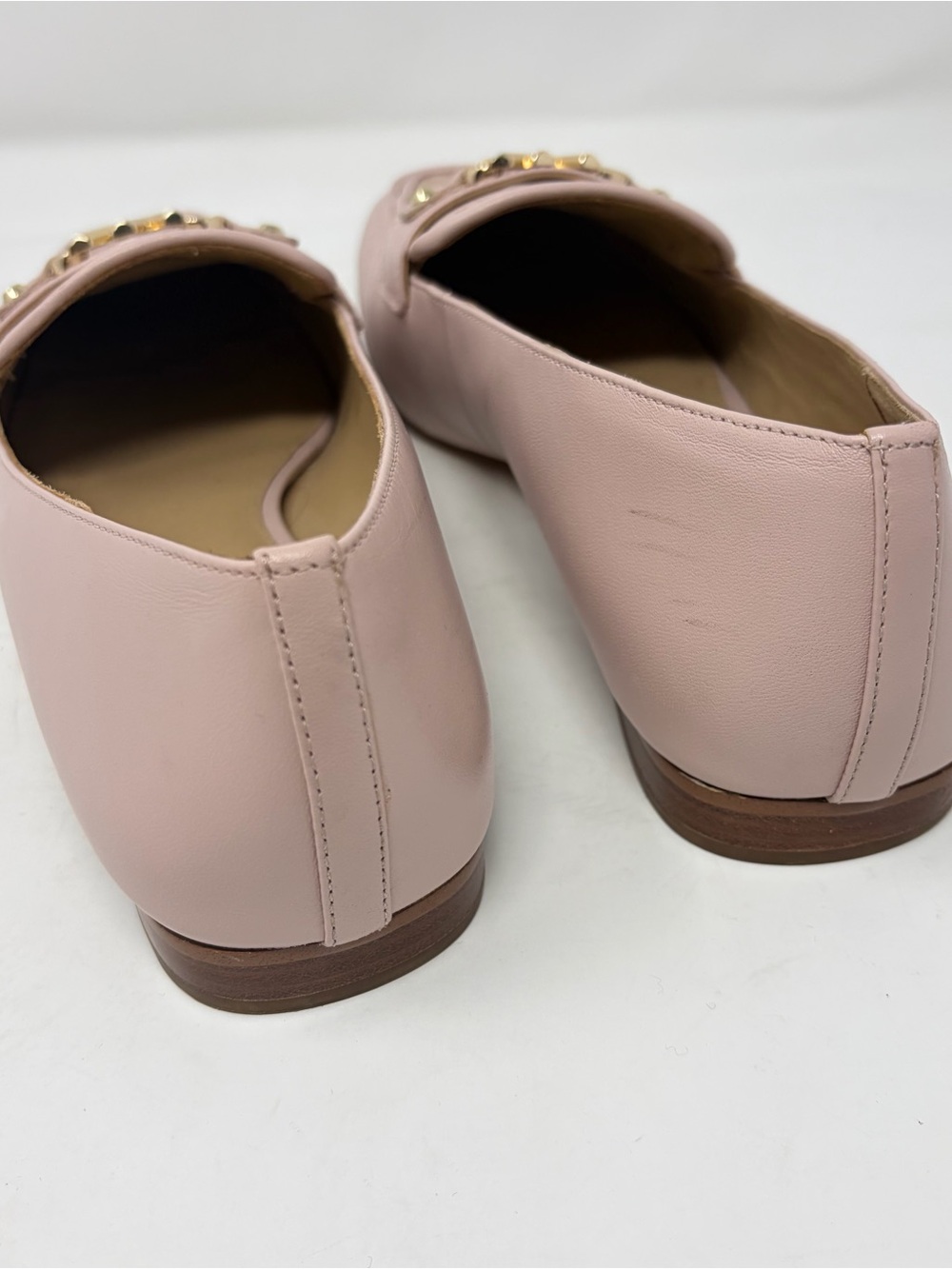 Michael Kors Farrah Loafers Blush Pink MK Logo Slip On Flats Women’s 10 - Picture 8 of 12